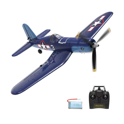New F4U Corsair RC Plane 2.4Ghz 4CH 400Mm Wingspan One-Key Aerobatic RTF Remote Control Aircraft Toys Gifts for Children