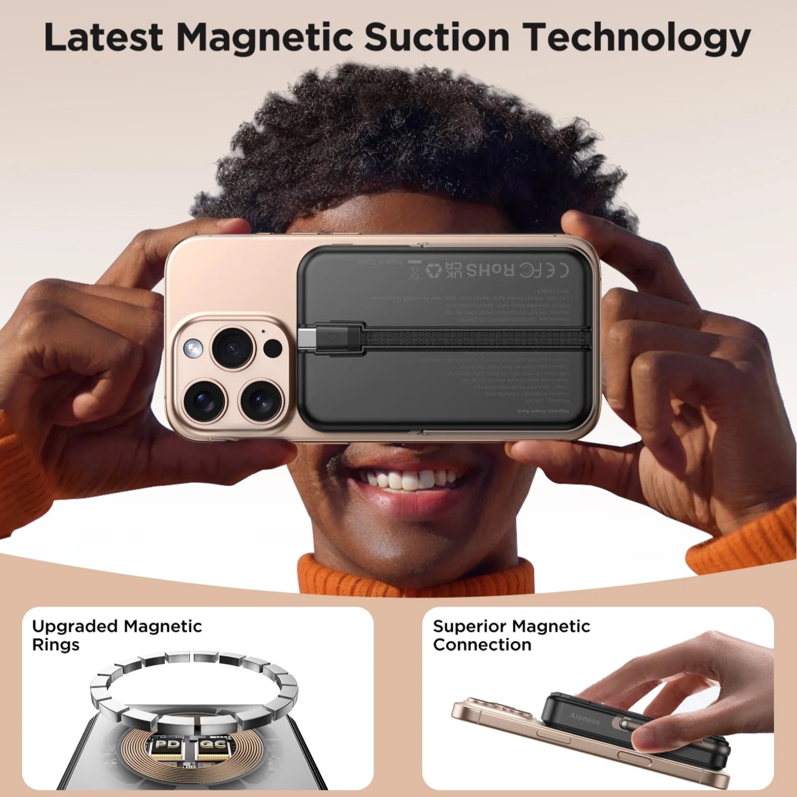 Magnetic Power Bank 10K Wireless Portable Charger (20W)