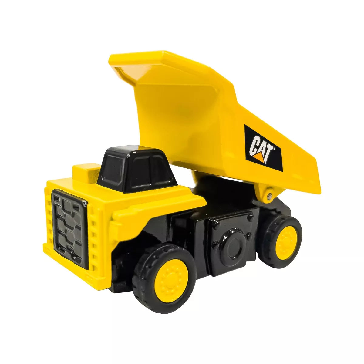 CAT Remote Control Micro Dump Truck: Plastic Construction Vehicle, Battery-Powered, Fine Motor Skills Toy