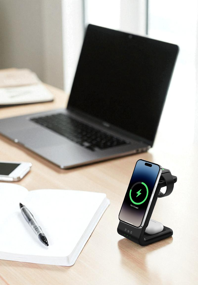 ETU 3 in 1 Wireless Charging Station