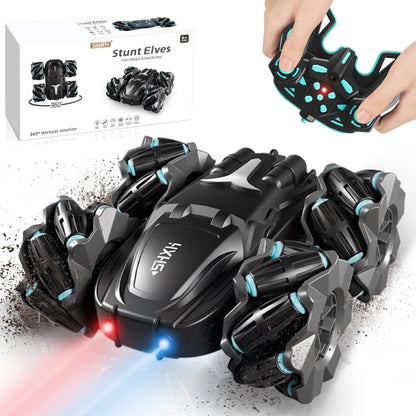 RC Cars ,  360° Rotating Remote Control Car with Headlight, 4WD 2.4Ghz RC Trucks for Boys Gift ,Black