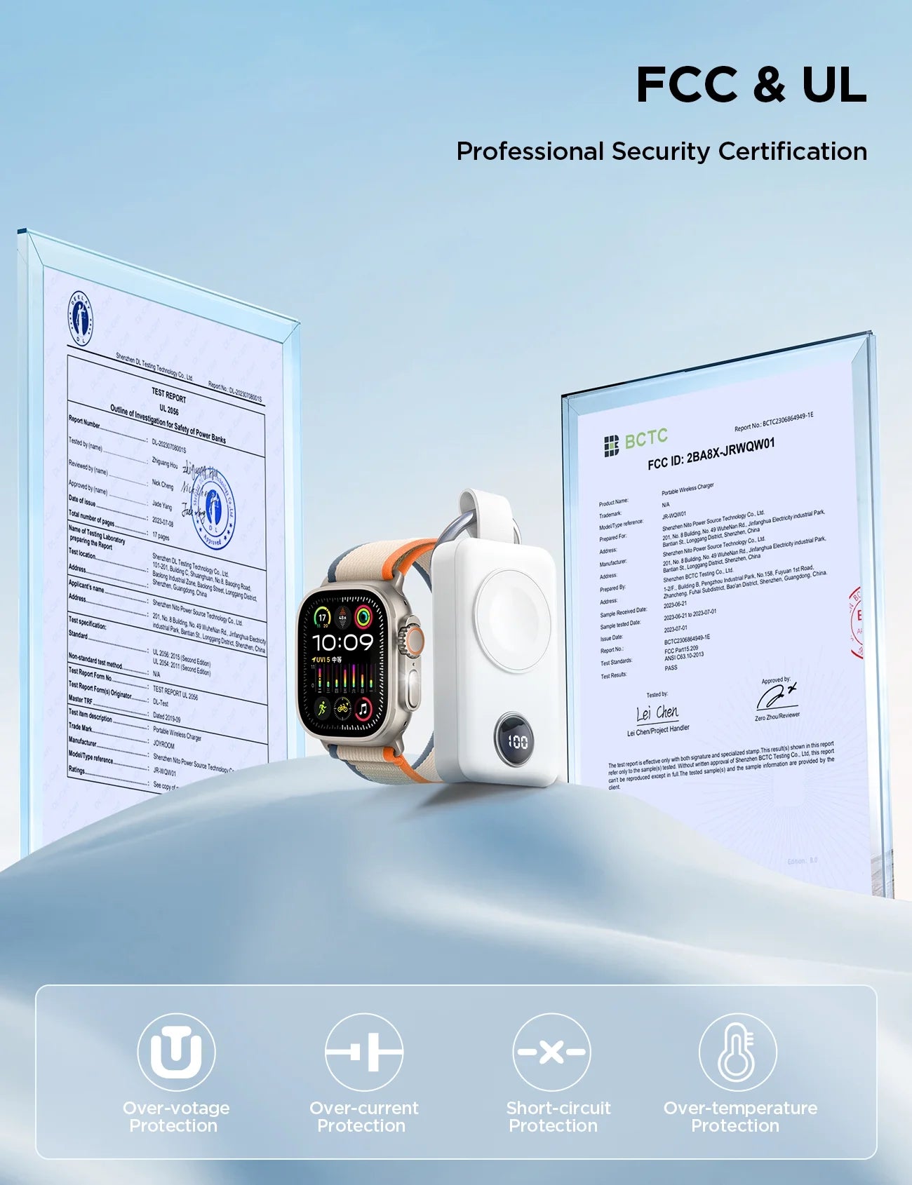 Portable Charger for Apple Watch, 2000Mah Magnetic Wireless Power Bank Fast Charger Keychain, Compatible for Iwatch Series 11/10/9/8/7/6/5/Se/4/3/2/Ultra, White