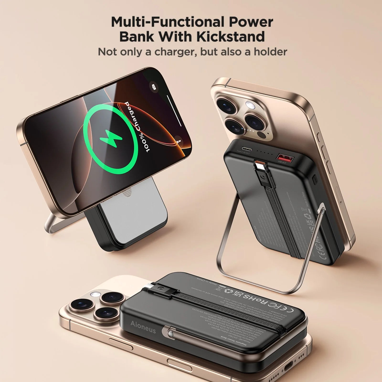 Magnetic Power Bank 10K Wireless Portable Charger (20W)