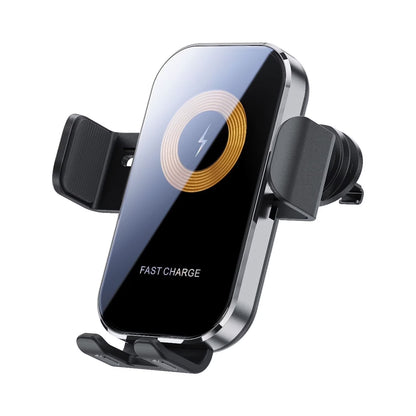 Wireless Car Charger, 15W Fast Wireless Charging Phone Mount for Car, Auto Clamping Air Vent Car Phone Holder for Iphone 17/16/15/14/13/12/11/X, Samsung Galaxy S25/S24/S23/S22/S20/S10/S9/Note20/10/9, Etc