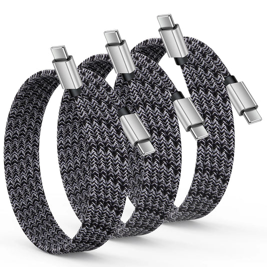 USB C to USB C Cable 6Ft, 3PACK Charging Cable 6Ft USBC Type C Fast Charging Cord Charger Compatible with Android Samsung Charger Type C