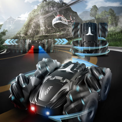 RC Cars ,  360° Rotating Remote Control Car with Headlight, 4WD 2.4Ghz RC Trucks for Boys Gift ,Black