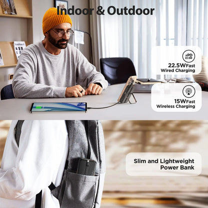 Magnetic Power Bank 10K Wireless Portable Charger (20W)